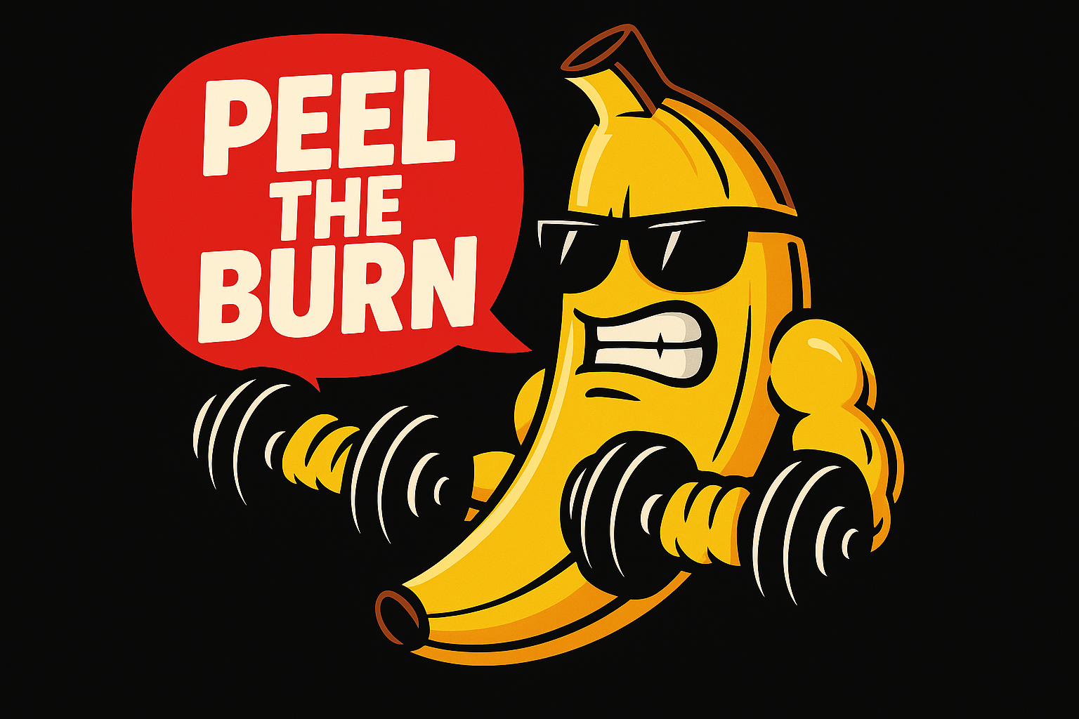 LUIX T-Shirt Schwarz - PEEL THE BURN