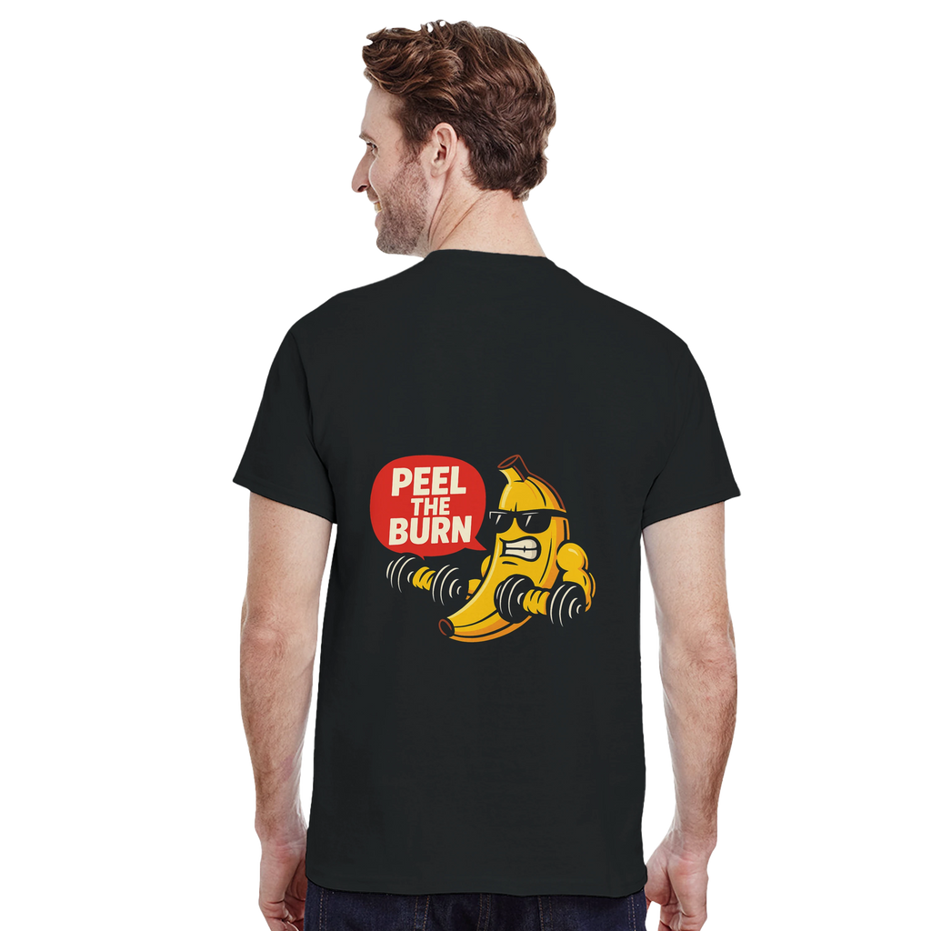 LUIX T-Shirt Schwarz - PEEL THE BURN